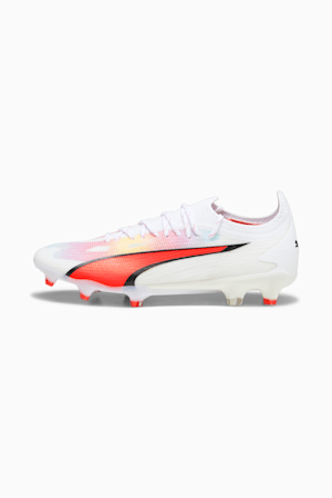 Chaussures de soccer avec crampons ULTRA ULTIMATE FG/AG Femme, PUMA White-PUMA Black-Fire Orchid, extralarge